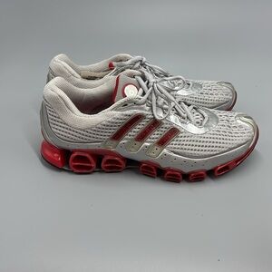 NWT Adidas a3 Megaride Springblade Red and Silver/Gray Sneakers Size 9.5 #552189
